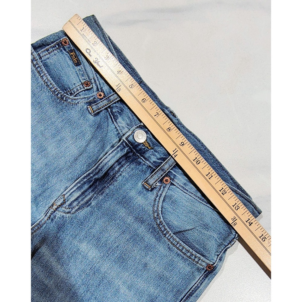 Polo Ralph Lauren Jeans The Sullivan Slim Boys Size 16 Blue Distressed Denim - Picture 11 of 13